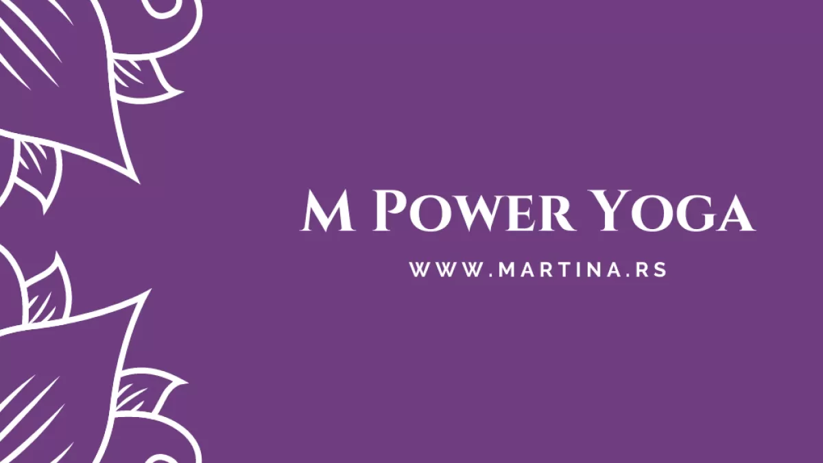 Violet lotus flower yoga business card