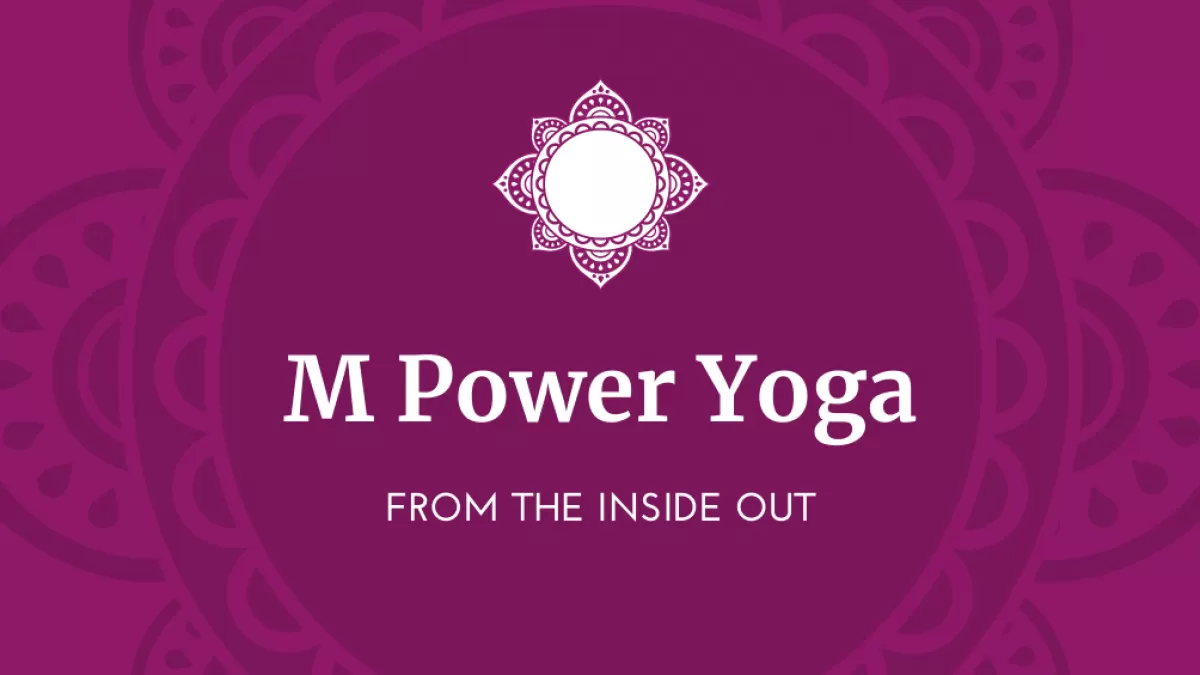 Plum and white mandala yoga business card 1